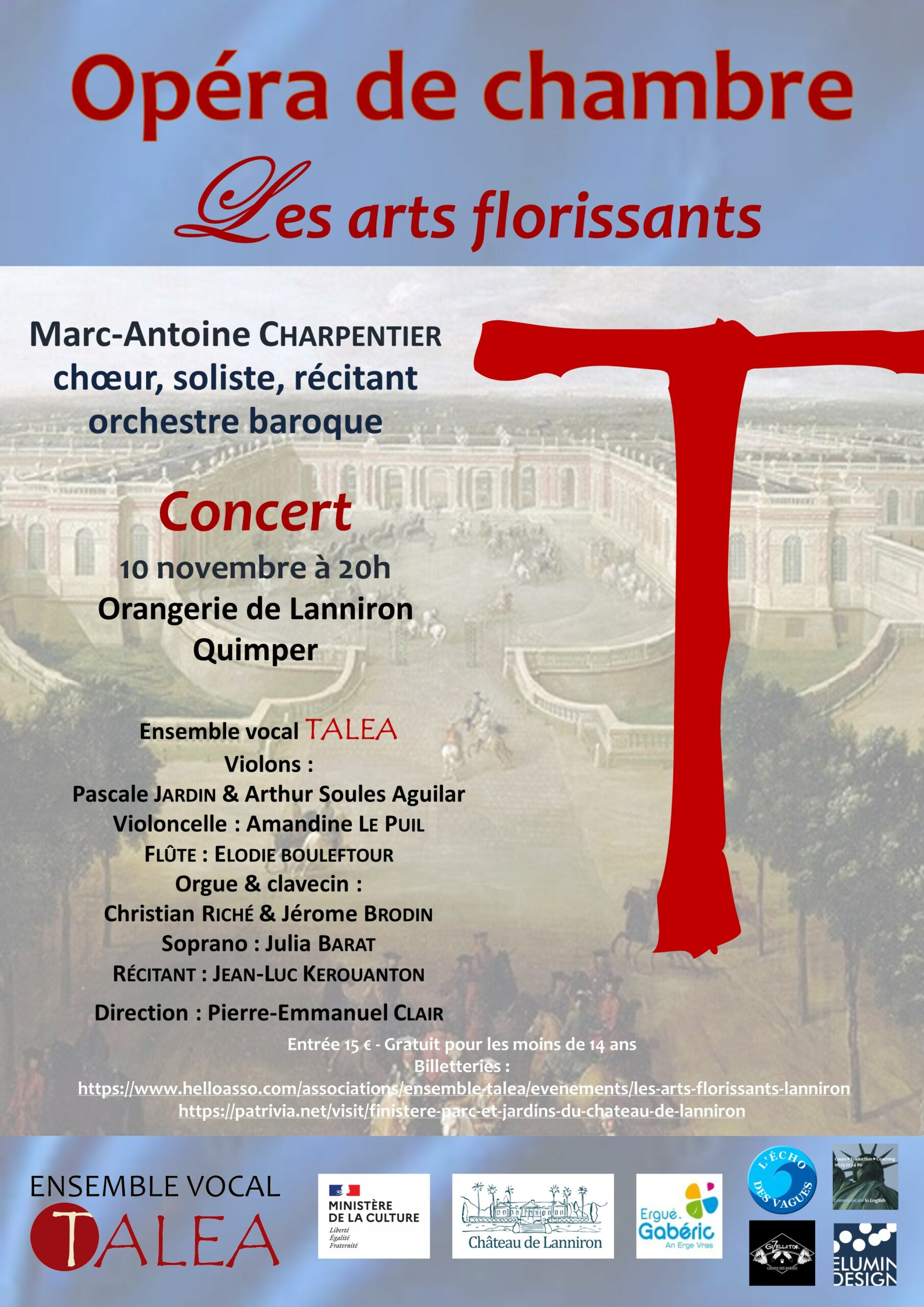 Concert « Les Arts florissants » – Lanniron Quimper