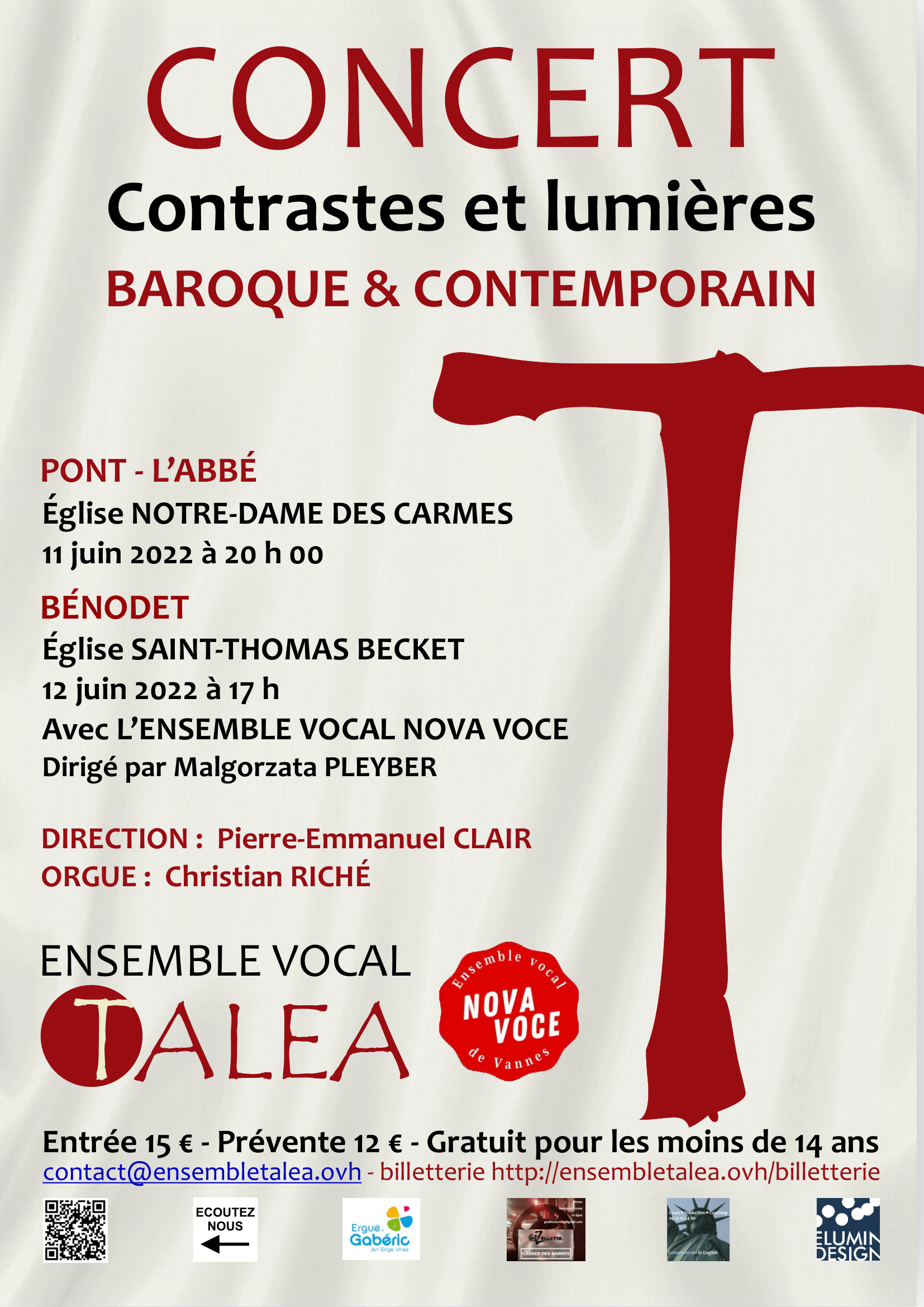 Concert « Contrastes et Lumières » – Pont-l’Abbé